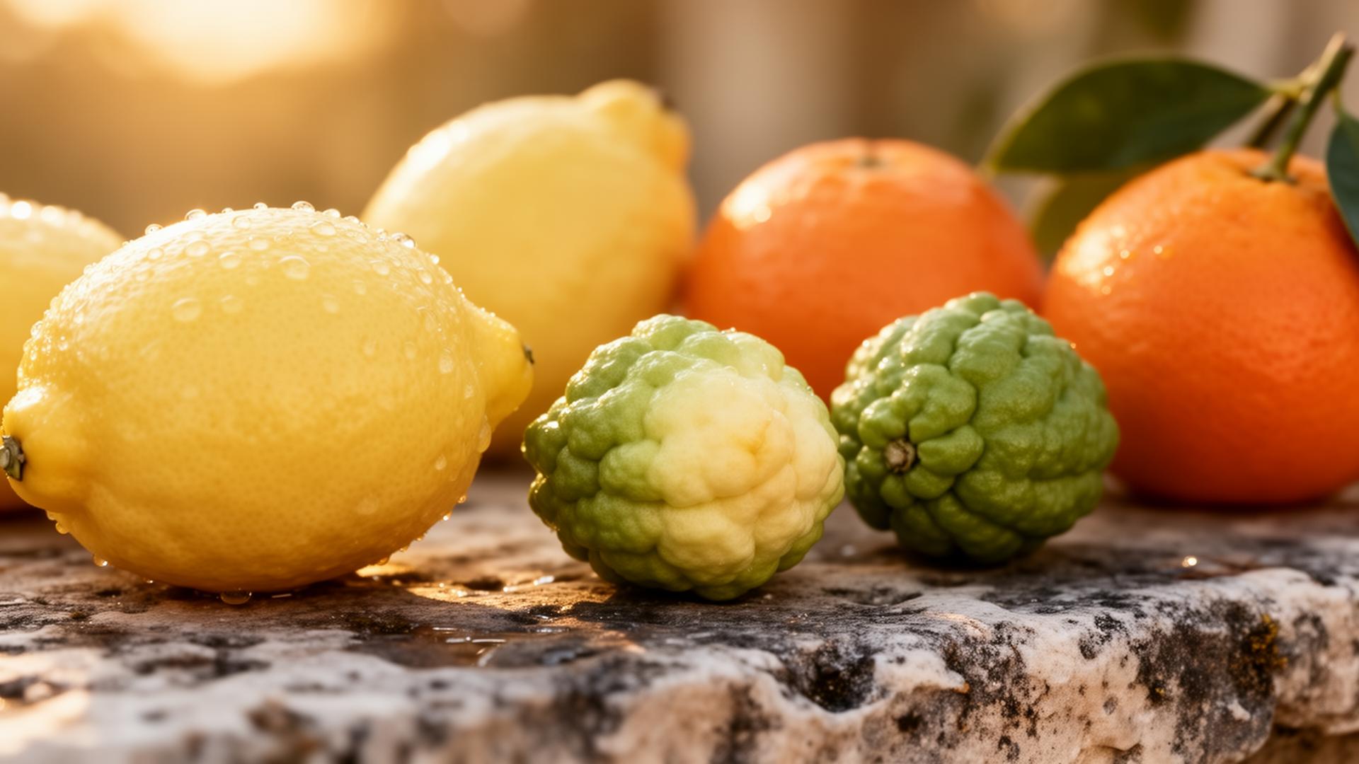 Sun-ripened citrus.