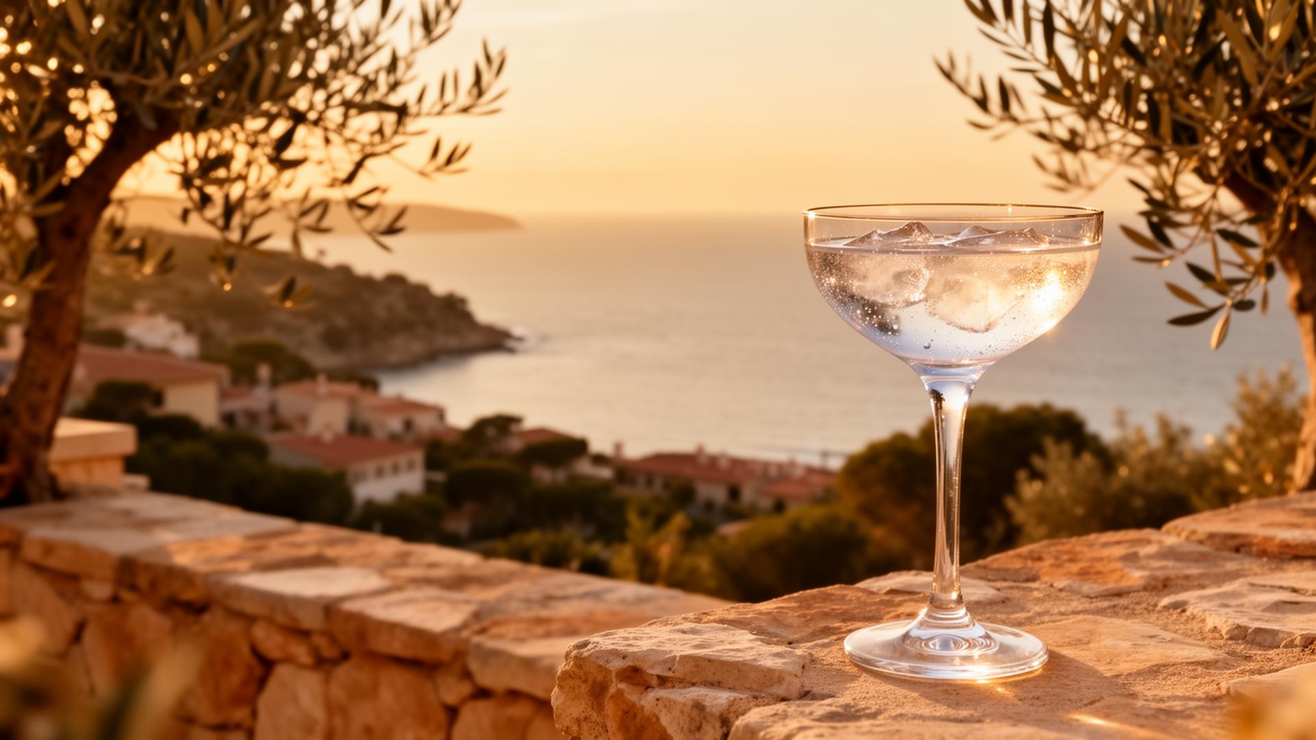 A coastline in a glass.